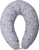 Hobea Borstvoedingskussen grijs met sterrenmotief