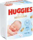 Huggies Vochtige doekjes Pure Extra Care (3x56 stuks), 168 stuks