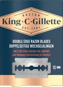King. C. Gillette Scheermesjes, Double Edge voor scheermesjes, 10 stuks