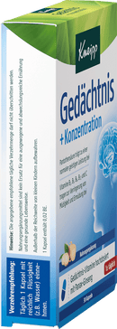 Kneipp Geheugen + Concentratie-capsules, 30 stuks, 15 g