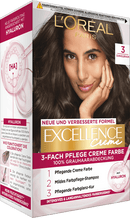 L'ORÉAL PARIS EXCELLENCE CREME Coloration châtain foncé 3, 1 pièce
