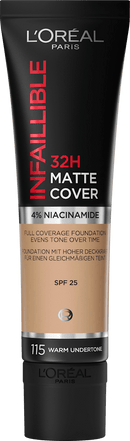 L'ORÉAL PARiS Foundation Infaillible 32H Matte Cover 115 Beige Dore/Golden Beige