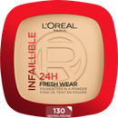 L'ORÉAL PARIS Fond de Teint Poudre Infaillible 24H Fresh Wear 130 True Beige, 9 g