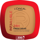 L'ORÉAL PARiS Foundationpoeder Infaillible 24H Fresh Wear 330 Hazelnut, 9 g