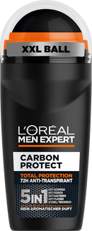 L'ORÉAL PARiS MEN EXPERT Antitranspirant deodorant roll-on Carbon Protect 5-in-1, 50 ml