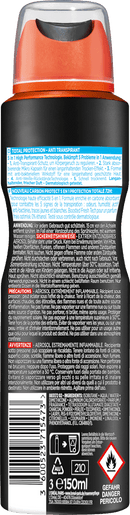 L'ORÉAL PARiS MEN EXPERT Antitranspirant deospray Carbon Protect 5-in-1, 150 ml