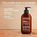 L'ORÉAL PARIS MEN EXPERT Beard Care Barber Club shampoing barbe 3 en 1, 200 ml