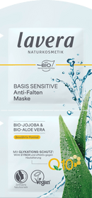 Lavera Masque Visage Sensitive Q10 au Jojoba Bio, Aloe Vera Bio &amp; Coenzyme Q10, 10 ml