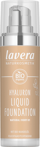 lavera NATURKOSMETIK Foundation Hyaluron Liquid 01 Natural Ivory, 30 ml