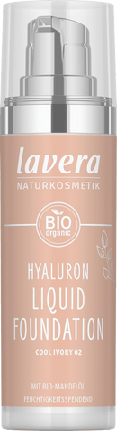 lavera NATURKOSMETIK Foundation Hyaluron Liquid 02 Cool Ivory, 30 ml
