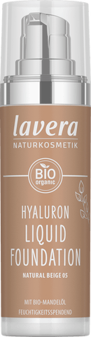 lavera NATURKOSMETIK Foundation Hyaluron Liquid 05 Natural Beige, 30 ml