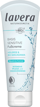 Crème pour les pieds lavera Basic Sensitive, 75 ml
