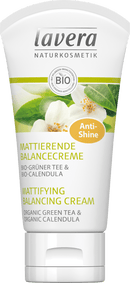 Lavera Crème de jour matifiante équilibrante au thé vert, 50 ml