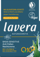 lavera NATURKOSMETIK Nachtcrème Anti-rimpel Q10 Basis Sensitive, 50 ml