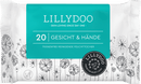 LILLYDOO Vochtige doekjes voor gezicht en handen, reisformaat, 20 stuks