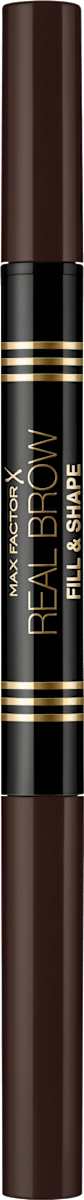 MAX FACTOR Crayon à sourcils Real Brow Fill &amp; Shape Pencil Deep Brown 04, 0,6 g