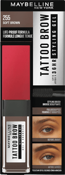 MAYBELLINE NEW YORK Wenkbrauwgel Tattoo Brow 36H nr. 255 Soft Brown