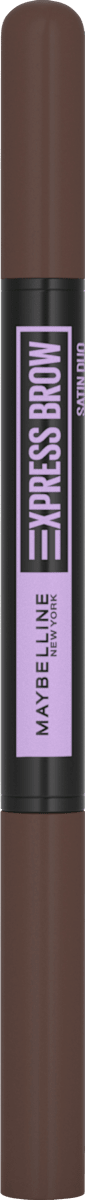 Maybelline New York Crayon à Sourcils Express Brow Satin Duo 04 Brun Foncé, 1 pc.