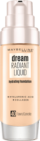 Fond de teint liquide Dream Radiant de Maybelline New York, 40 Fawn, 30 ml