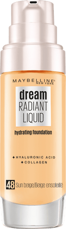 Fond de teint liquide Dream Radiant de Maybelline New York, 48 Beige Soleil, 30 ml