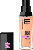 MAYBELLINE NEW YORK Foundation Fit Me Liquid 115 Ivory, SPF 18, 30 ml