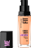 MAYBELLINE NEW YORK Foundation Fit Me Liquid, SPF 18, 120 Classic Ivory, 30 ml