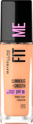 MAYBELLINE NEW YORK Foundation Fit Me Liquid, SPF 18, 120 Classic Ivory, 30 ml