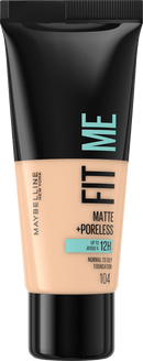 MAYBELLINE NEW YORK Foundation Fit Me Matte & Poreless 104 Soft Ivory, 30 ml