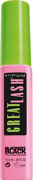 Maybelline New York Mascara Great Lash Noir le plus noir, 12,5 ml