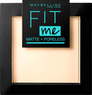 Maybelline New York Powder Fit Me Matte &amp; Pore-Free 105 Ivoire Naturel, 9 g