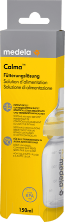 Medela Babyfles met Calma-zuigetje, geel, 0-6 maanden, 150 ml, 1 stuk