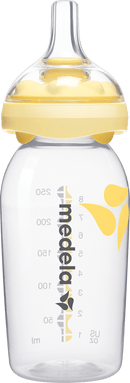 Medela Babyfles met Calma-zuigetje, geel, 0-6 maanden, 250 ml, 1 stuk