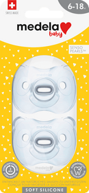 Medela Fopspeen van zacht siliconen, lichtblauw, 6-18 maanden