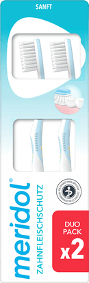 meridol Brosse à dents protection des gencives douce (double pack), 2 pcs.