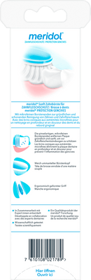 meridol Brosse à dents protection des gencives douce (double pack), 2 pcs.