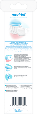 meridol Brosse à dents protection des gencives douce (double pack), 2 pcs.