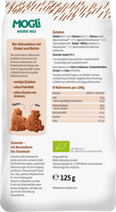 MOGLi Biscuits pour enfants cacao à partir de 3 ans, 125 g