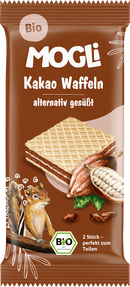 MOGLi Kindersnack Cacao-wafels, vanaf 3 jaar, 15 g