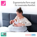 Motherhood Borstvoedingskussen grijs met ruitmotief, 1 stuk