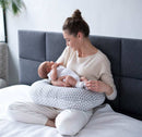 Motherhood Borstvoedingskussen grijs met ruitmotief, 1 stuk
