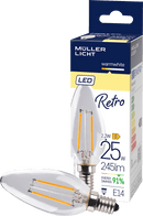 Müller Licht LED Retro kaars 25W E14 245lm, 1 stuk