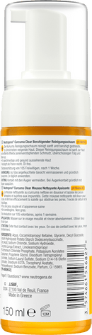 Neutrogena Curcuma Clear Mousse Nettoyante Curcuma Clear Apaisant, 150 ml