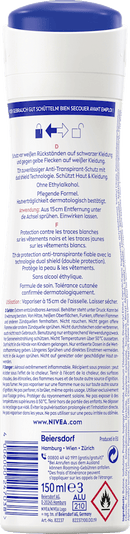 NIVEA Deo Spray Anti-transpirant Noir &amp; Blanc Invisible, 150 ml