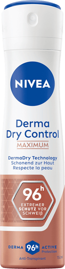 Déodorant anti-transpirant en spray NIVEA Derma Dry Control, 150 ml