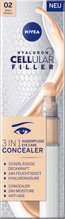NIVEA Concealer Oogverzorging 3-in-1 Hyaluron Cellular Filler, Medium
