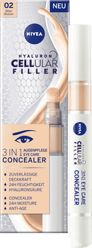 NIVEA Concealer Oogverzorging 3-in-1 Hyaluron Cellular Filler, Medium