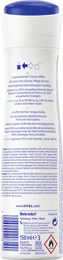 NIVEA Deo Spray Déodorant frais naturel, 150 ml