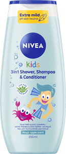 Nivea Kids Kids Gel douche et shampoing 3 en 1 parfum pomme, 250 ml