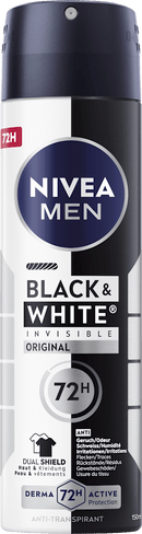 NIVEA MEN Antitranspirant deospray Black & White Invisible Original, 150 ml