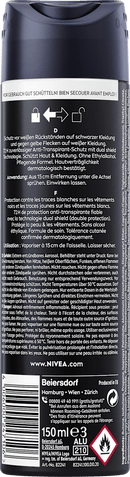 NIVEA MEN Antitranspirant deospray Black & White Invisible Original, 150 ml